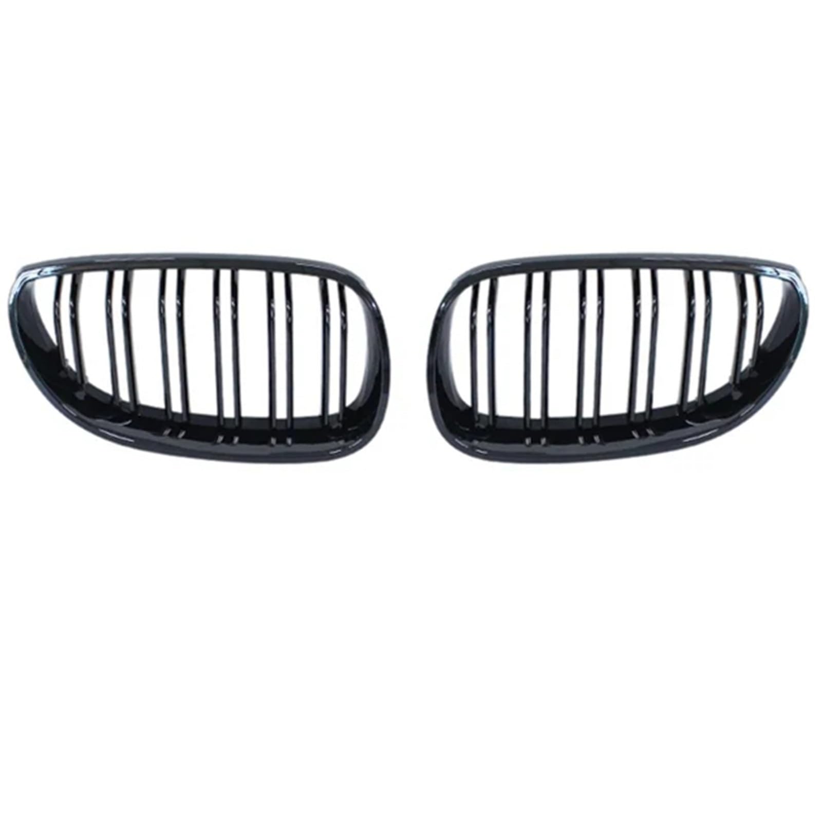 VNABIA Kompatibel Mit 5 Series E60 E61 Für M5 520i 523i 525i 528i 530i 535i 540i 520d 530d 2003 2004 2005 2006-2010 Auto Front Nierengrill Kühlergrill Doppelsteg(Double Line Black) von VNABIA