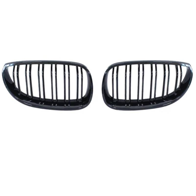 VNABIA Kompatibel Mit 5 Series E60 E61 Für M5 520i 523i 525i 528i 530i 535i 540i 520d 530d 2003 2004 2005 2006-2010 Auto Front Nierengrill Kühlergrill Doppelsteg(Double Line Black) von VNABIA