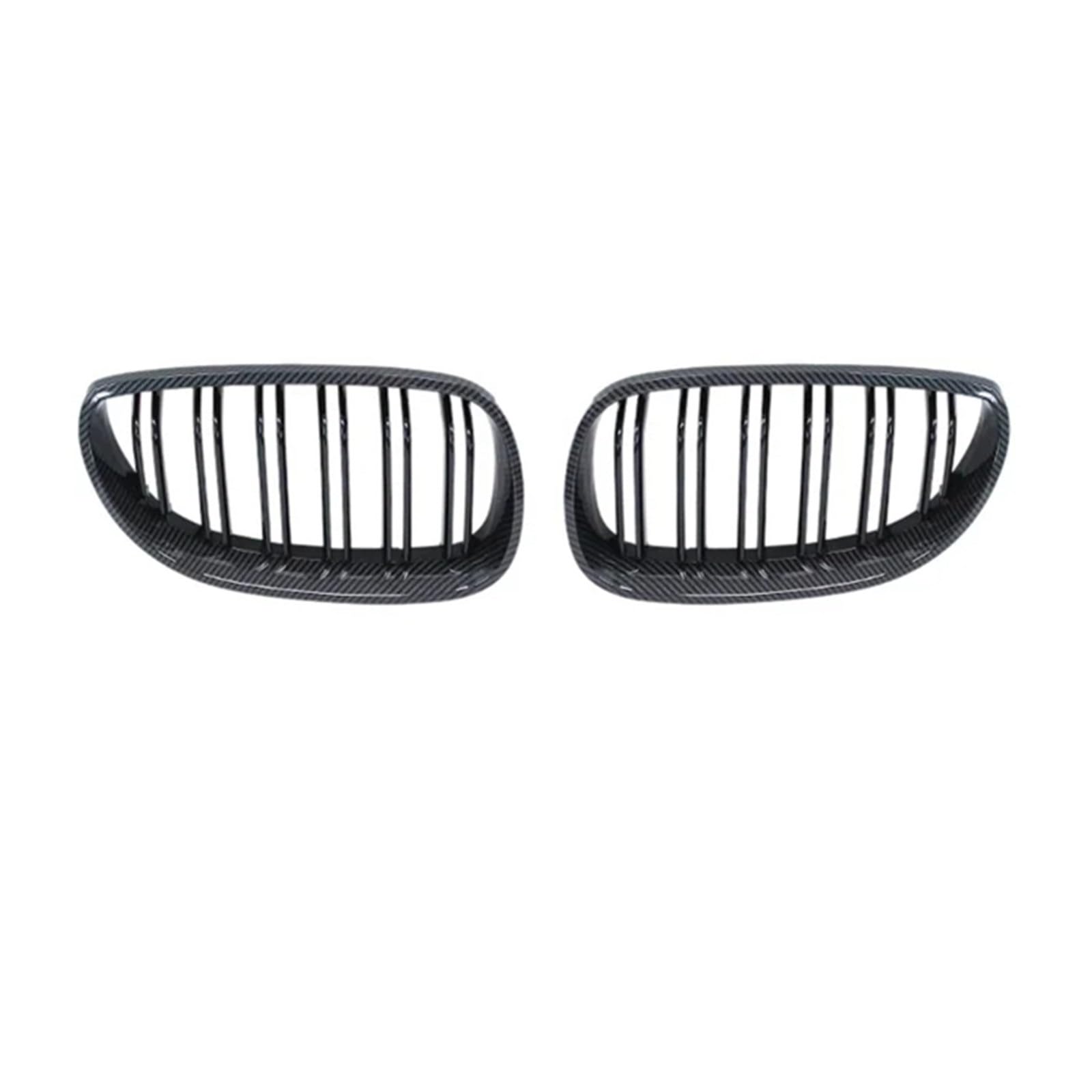 VNABIA Kompatibel Mit 5 Series E60 E61 Für M5 520i 523i 525i 528i 530i 535i 540i 520d 530d 2003 2004 2005 2006-2010 Auto Front Nierengrill Kühlergrill Doppelsteg(Double Line Carbon) von VNABIA