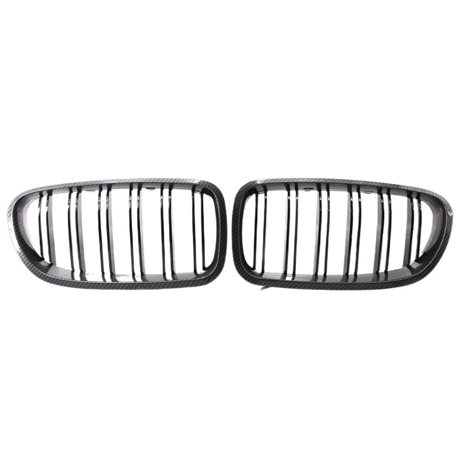 VNABIA Kompatibel Mit 5er F10 F11 520d 530d 540i 528i 535i Für M5 2010 2011 2012 2013 2014 2015 2016 2017 Auto Front Wide Nierengrill Kühlergrill Doppelsteg(Carbon Fiber) von VNABIA