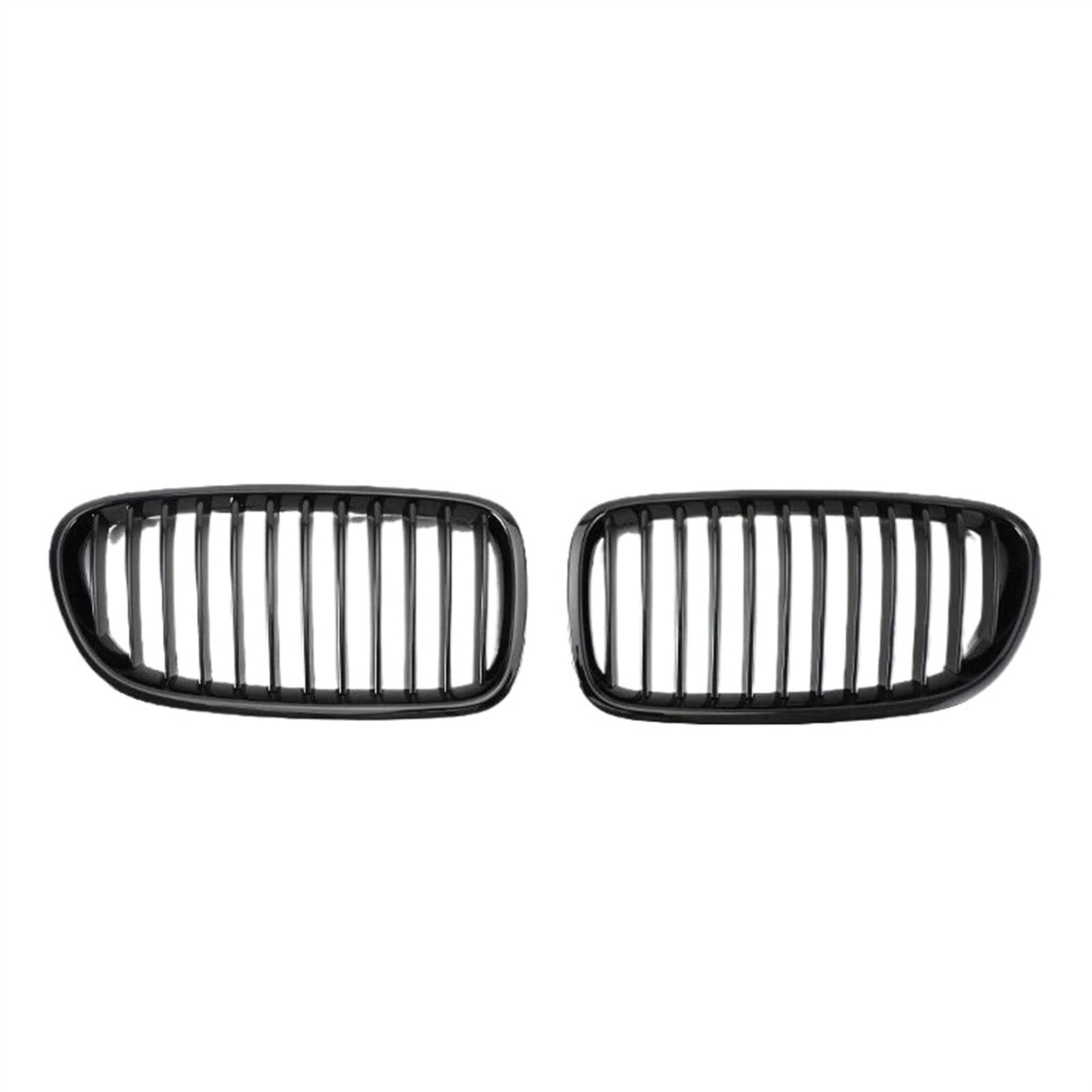 VNABIA Kompatibel Mit 5er F11 F10 2010 2011 2012 2013 2014 2015 2016 2017 Auto Glänzend Schwarzer Frontnierengrill Auto-Frontkühlergrill Kühlergrill Doppelsteg(Single Slat) von VNABIA