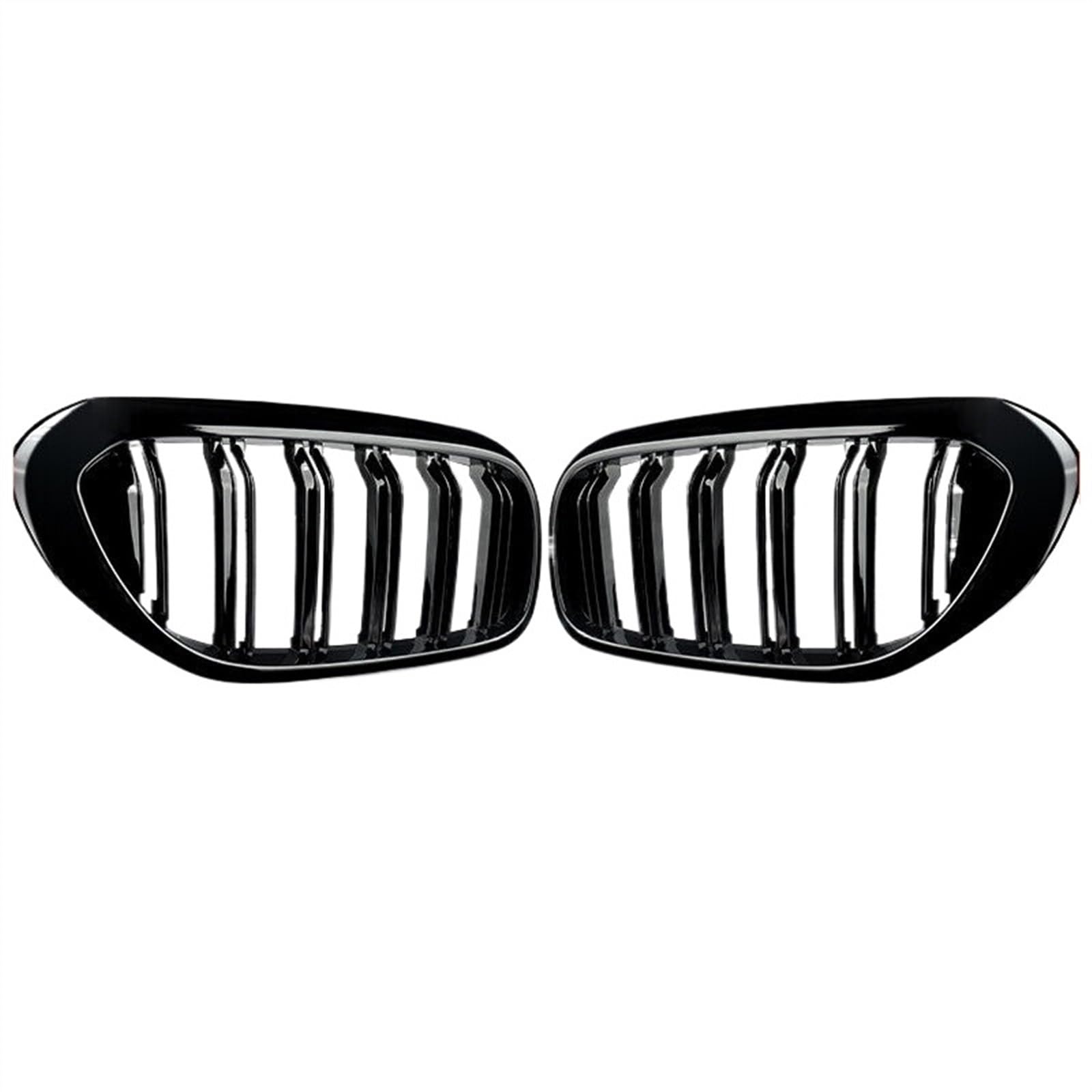 VNABIA Kompatibel Mit 5er G30 G31 520i 530i 540i Für M5 2017 2018 2019 2020 Doppellamellen-Nierengrill Frontstoßstange Renngrill Kühlergrill Doppelsteg(Glossy Black) von VNABIA