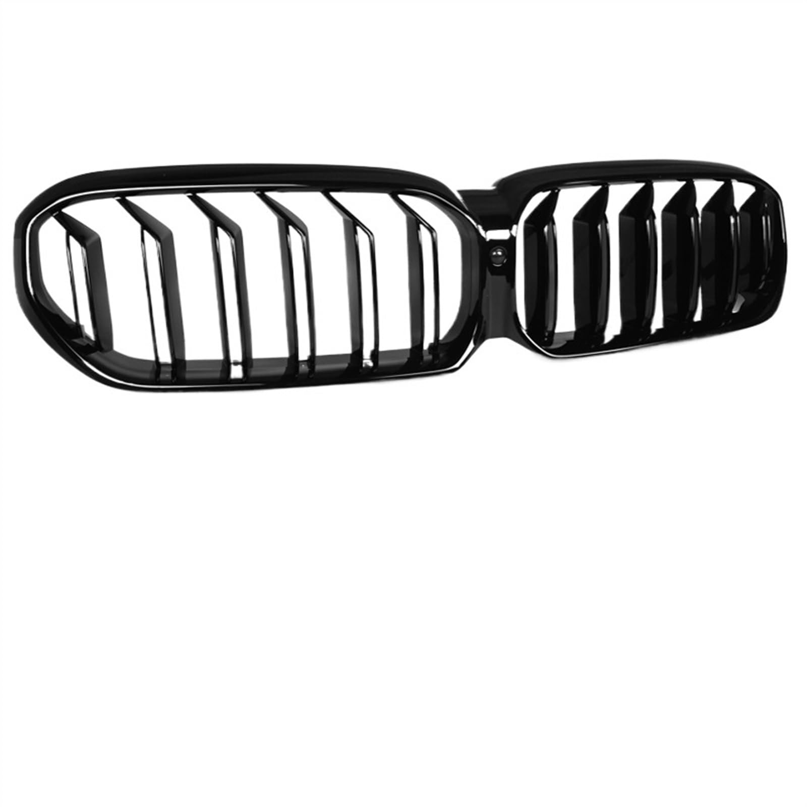 VNABIA Kompatibel Mit 5er G30 G31 F90 (M5) LCI 2020 2021 2022 Frontstoßstange Auto Decor Grill Frontkühlergrill Nierengrill Kühlergrill Doppelsteg(2 Slat Gloss Black) von VNABIA