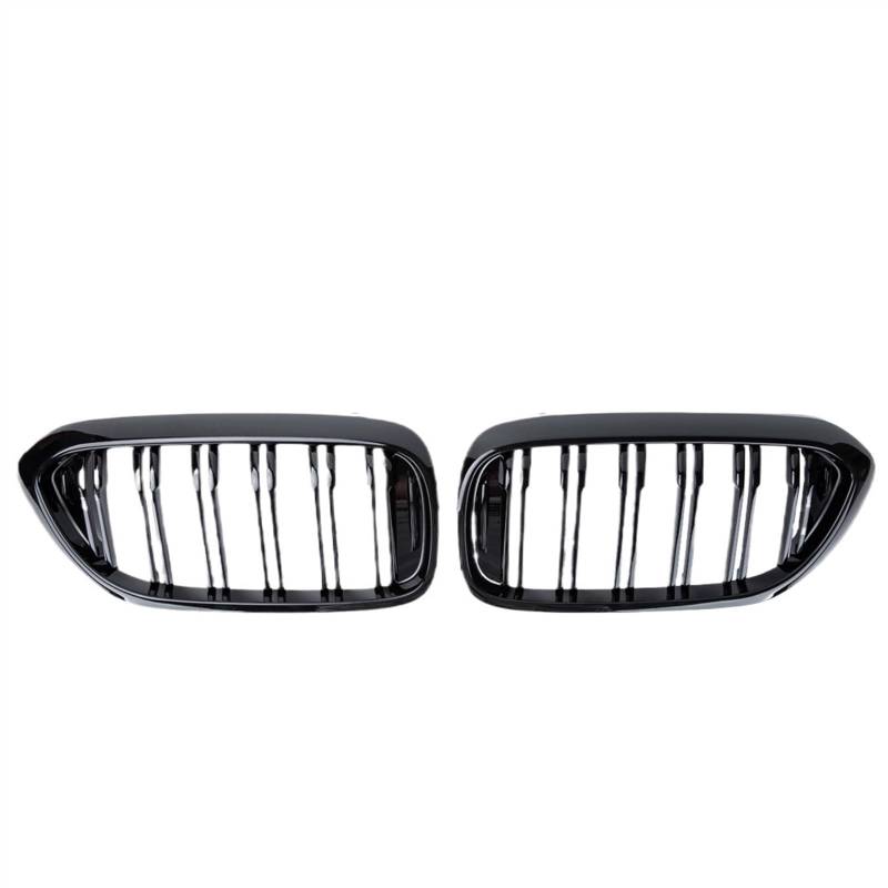 VNABIA Kompatibel Mit 5er G30 G38 525I 530I 540I 550I 2017 2018 2019 2020 Doppellamellen Glanzschwarz Frontnierengrill Zubehör Kühlergrill Doppelsteg(Gloss Black) von VNABIA