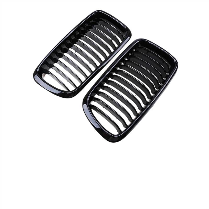 VNABIA Kompatibel Mit 7er E38 1994 1995 1996 1997 1998 1999 2000 2001 Auto Einzel- Und Doppellamellen-Frontnierengrill Frontstoßstangengrill Kühlergrill Doppelsteg(Single Slat) von VNABIA