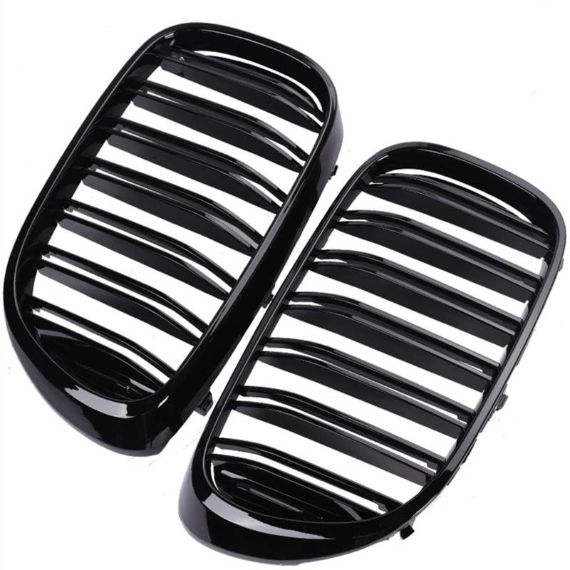 VNABIA Kompatibel Mit 7er G11 G12 740e 740i 750Li 750i Für XDrive 740i 750Li 750i 2015–2019. Frontstoßstange, Niere, Einzelne Doppellatte Kühlergrill Doppelsteg(Dual Gloss Black) von VNABIA