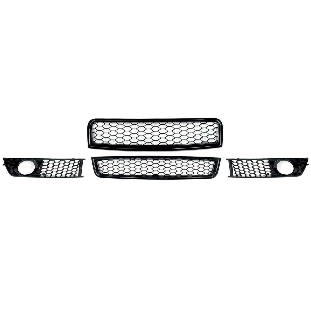 VNABIA Kompatibel Mit A4 B6 2002 2003 2004 2005 Auto-Front-Wabengitter-Kühlergrill Front-Ober-Unter-Kühlergrill Nebelscheinwerfergrill Frontstoßstangengrill Kühlergrill Doppelsteg VNABIA Kompatibel Mit A4 B6 2002 2003 2004 2005 Auto-Front-Wabengitter-Kühlergrill Front-Ober-Unter-Kühlergrill Nebelscheinwerfergrill Frontstoßstangengrill Kühlergrill Doppelsteg von VNABIA