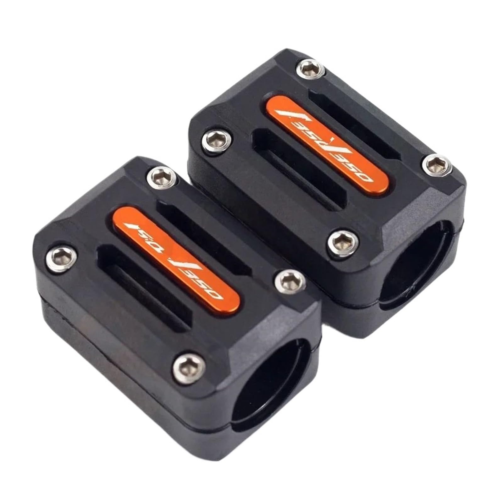 VNABIA Kompatibel Mit ADV 350 Für ADV350 2021 2022 Motorrad Motorschutzbügel Schutz Stoßstange Dekorativer Block Zubehör 22/25/28 Mm Motorrad Schutzblock(Orange) von VNABIA