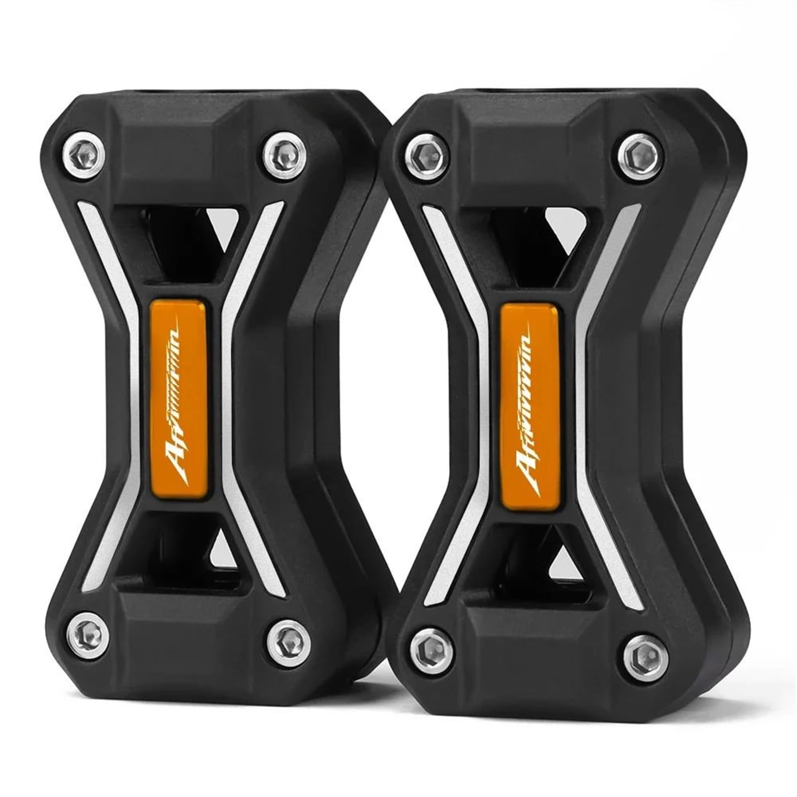 VNABIA Kompatibel Mit Africa Für Twin Für CRF1000L Motorrad-Motorschutzschutz Stoßstange Dekorativer Block Zubehör Motorrad Schutzblock(Orange) von VNABIA