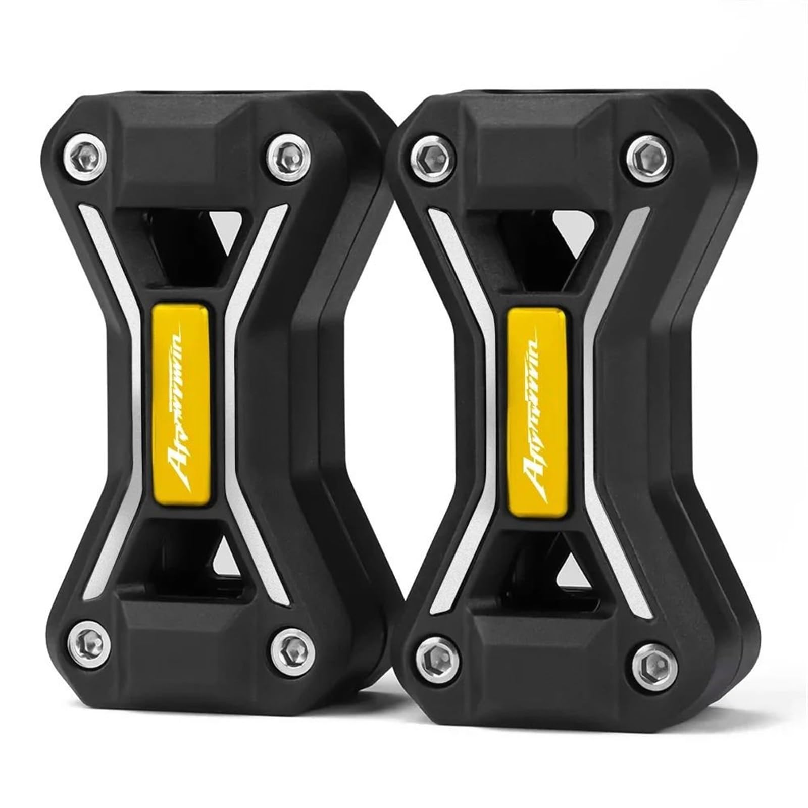 VNABIA Kompatibel Mit Africa Für Twin Für CRF1000L Motorrad-Motorschutzschutz Stoßstange Dekorativer Block Zubehör Motorrad Schutzblock(Yellow) von VNABIA