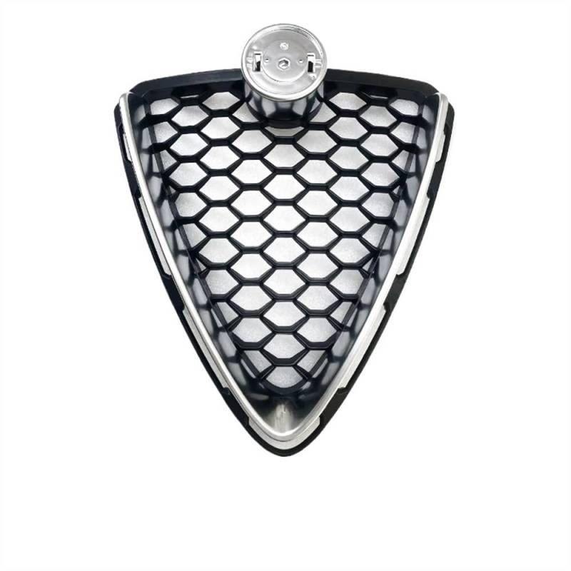 VNABIA Kompatibel Mit Alfa Für Romeo Für Stelvio 2017 2018 2019 2020 2021 2022 Auto Kopf Stoßstange Grille Montage Ersatz OEM:156121702 156144237 Kühlergrill Doppelsteg(Chromed) von VNABIA