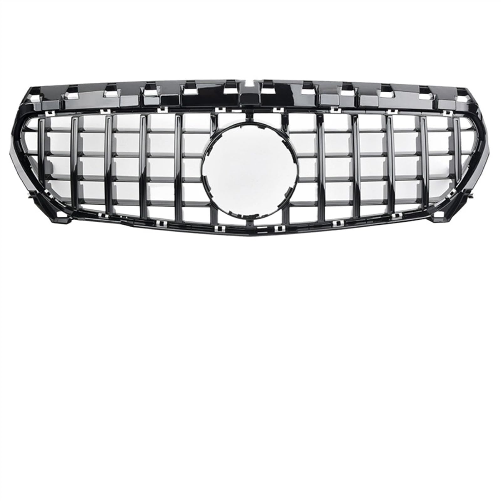 VNABIA Kompatibel Mit Benz Für CLA C117 W117 2014 2015 2016 2017 2018 2019 Frontstoßstangengrill Frontkühlergrill Einlassgrill Ersatz Kühlergrill Doppelsteg(Black) von VNABIA