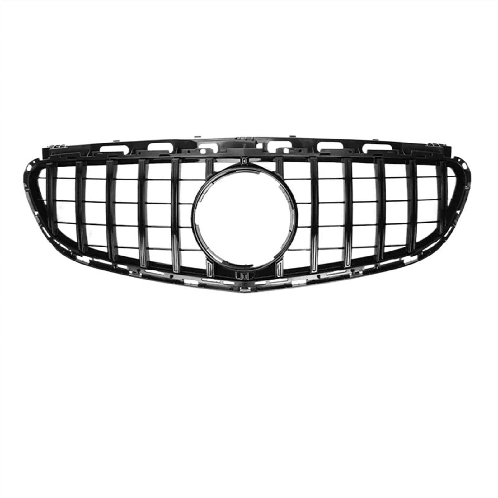 VNABIA Kompatibel Mit Benz Für E-Klasse W212 E200 E260 E300 E350 E4000 2009 2010 2011 2012 2013 2014 2015 Auto-Frontstoßstangen-Obergrill-Karosseriesatz Kühlergrill Doppelsteg(Black,2013-2015) von VNABIA