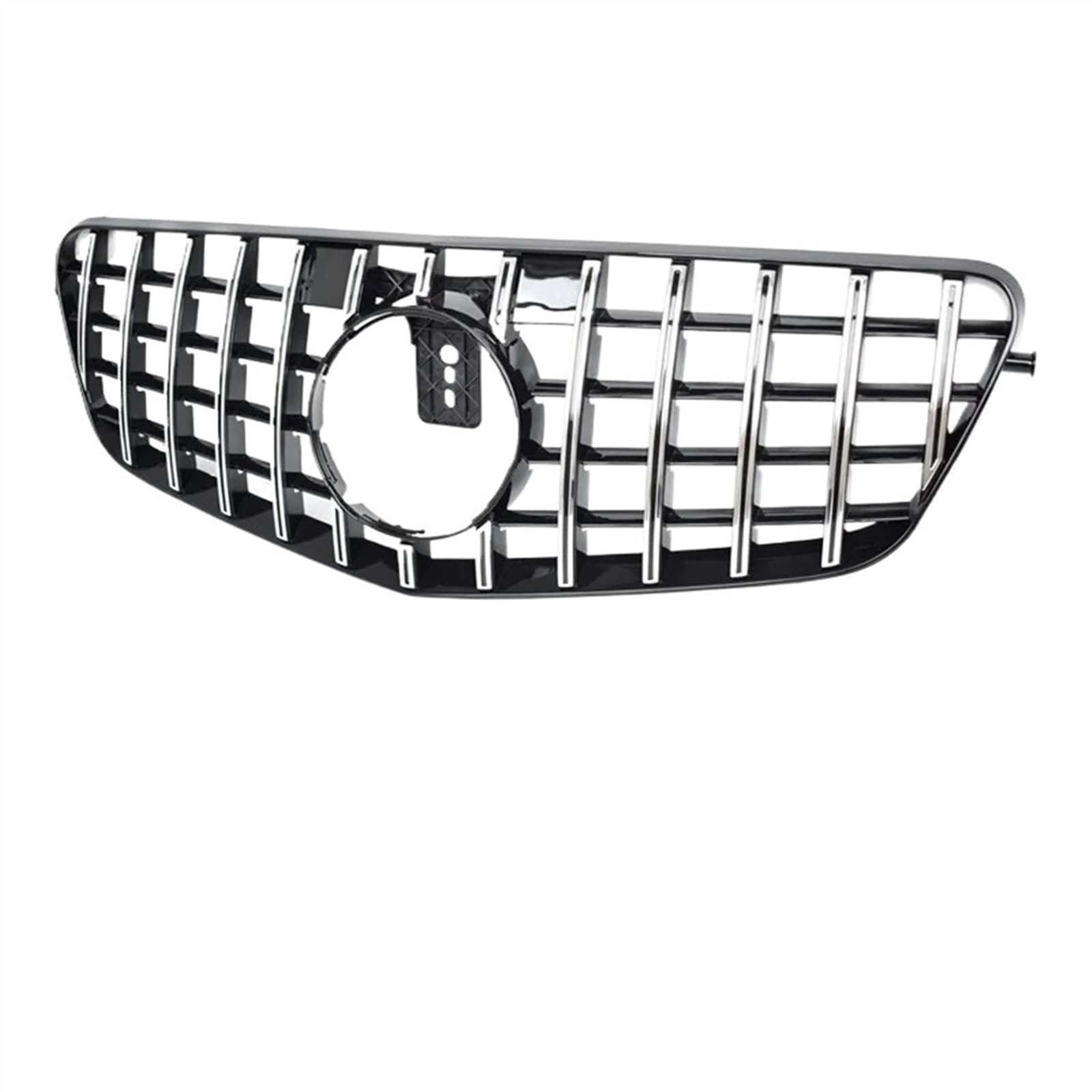 VNABIA Kompatibel Mit Benz Für E-Klasse W212 E200 E260 E300 E350 E4000 2009 2010 2011 2012 2013 2014 2015 Auto-Frontstoßstangen-Obergrill-Karosseriesatz Kühlergrill Doppelsteg(Silver,2009-2012) von VNABIA