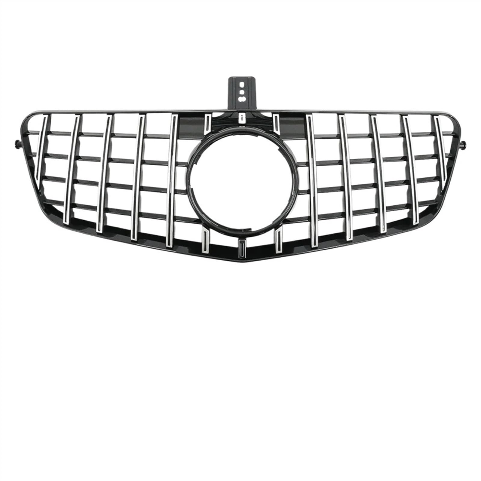 VNABIA Kompatibel Mit Benz Für E-Klasse W212 E250 E300 E350 E500 2010 2011 2012 2013 Rennsport-Frontgrill Auto-Frontstoßstangen-Kühlergrill Ersatz Kühlergrill Doppelsteg(Chrome Silver,color1) von VNABIA