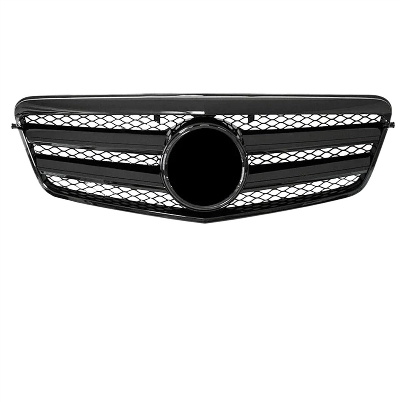 VNABIA Kompatibel Mit Benz Für E-Klasse W212 E250 E300 E350 E500 2010 2011 2012 2013 Rennsport-Frontgrill Auto-Frontstoßstangen-Kühlergrill Ersatz Kühlergrill Doppelsteg(Glossy Black,B) von VNABIA