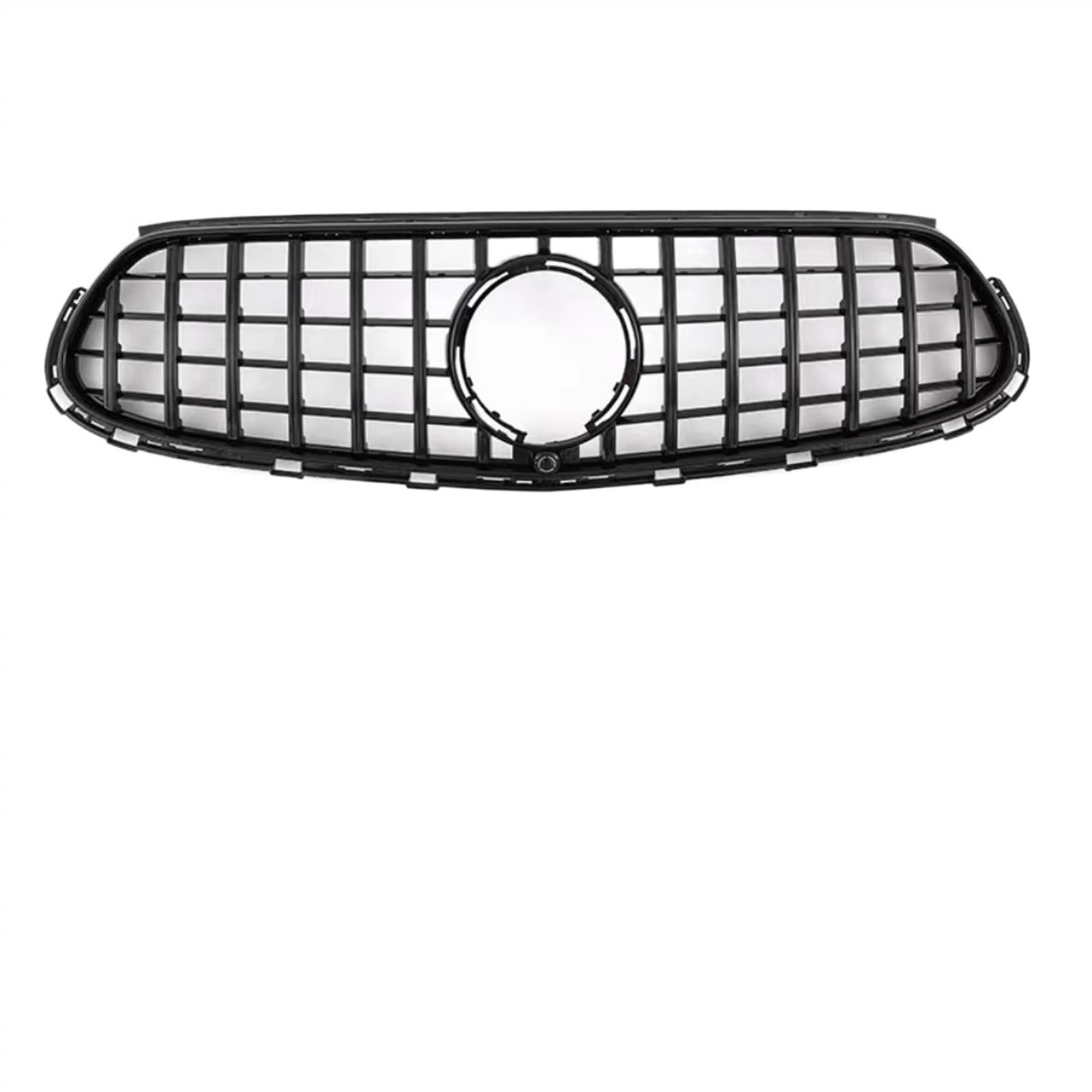 VNABIA Kompatibel Mit Benz Für GLC X254 2023 2024 Stil Frontkühlergrill Einlassgitter Mesh Grill Tuning Zubehör Stoßfänger Mesh Fronteinlassgitter Kühlergrill Doppelsteg(Black) von VNABIA