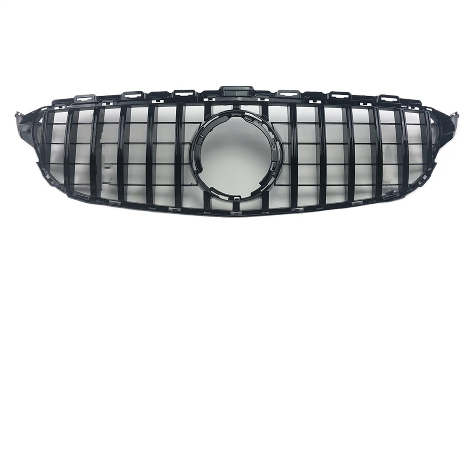 VNABIA Kompatibel Mit Benz W205 S205 C205 C260 C250 C180 C200 C300 2014 2015 2016 2017 2018 2019 2020 2021 Auto Frontstoßstangengrill Kühlergrill Doppelsteg(Black,2019-2021) von VNABIA