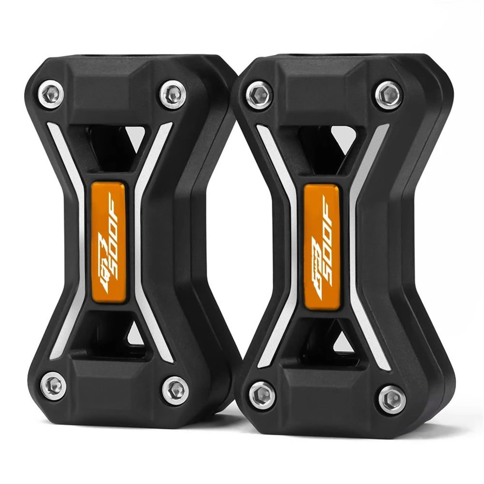 VNABIA Kompatibel Mit CB500F Für CB500X 2013-2022 Motorrad-Motorschutzschutz Stoßstange Dekorativer Block Zubehör 22/25/28 Mm Motorrad Schutzblock(Orange1) von VNABIA