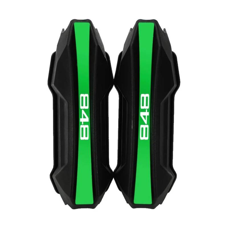 VNABIA Kompatibel Mit Ducati Für 848 Für Evo 2007-2013 Für Streetfighte 848 2012-2015 Motorrad-Motorschutzschutz Stoßstange Dekorativer Block Crash Bar Motorrad Schutzblock(Green) von VNABIA
