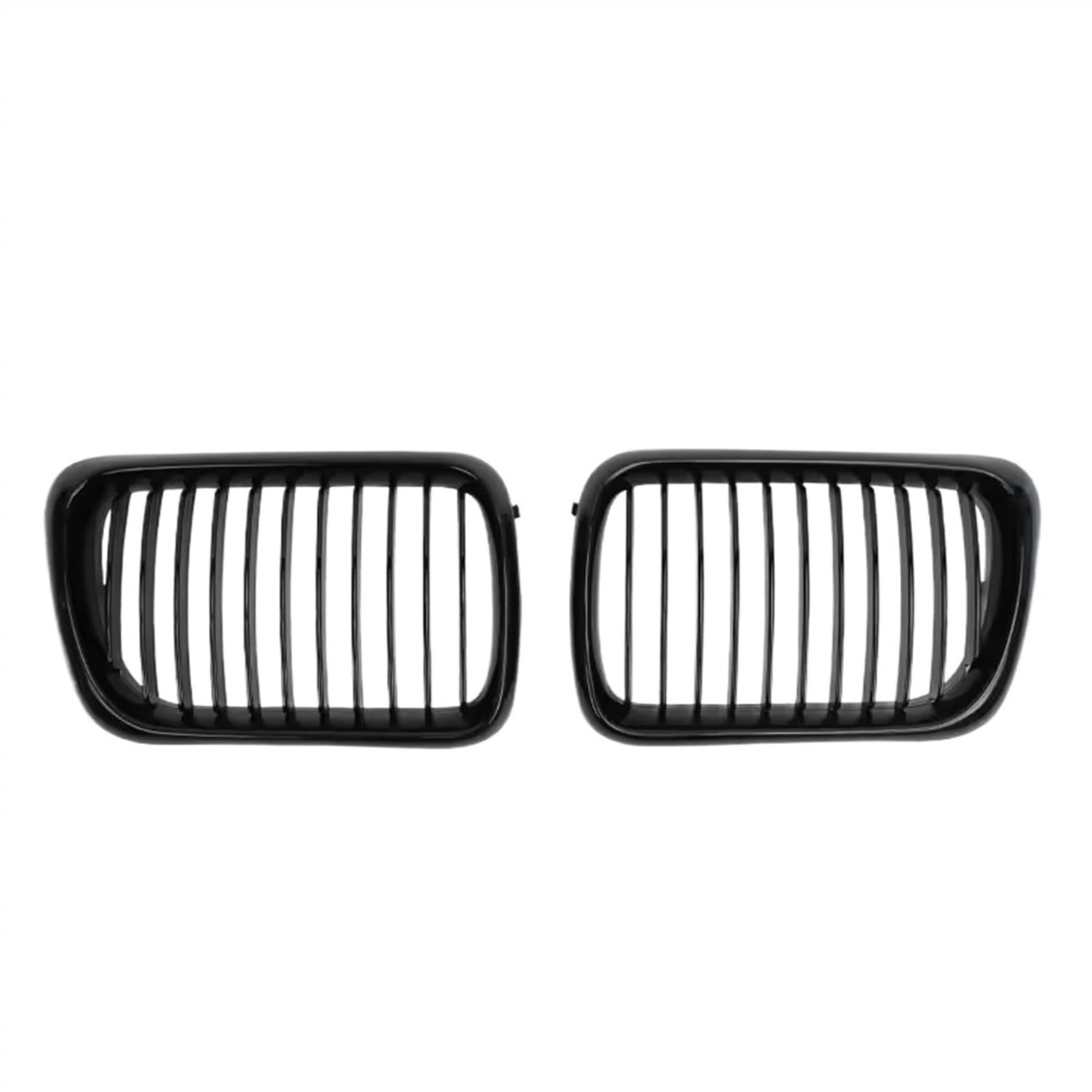 VNABIA Kompatibel Mit E36 LCI M3 1996 1997 1998 1999 Double Line Style Auto Front Racing Doppelnierengitter Obergitter Kühlergrill Doppelsteg(Single-Glossy Black) von VNABIA