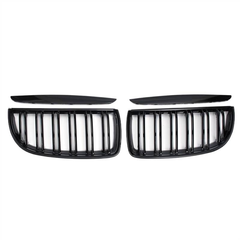 VNABIA Kompatibel Mit E90 E91 2005 2006 2007 2008 Frontnierengrill Autostoßstangengitter Fronteinlassgitter Auto-Frontkühlergrill Kühlergrill Doppelsteg von VNABIA