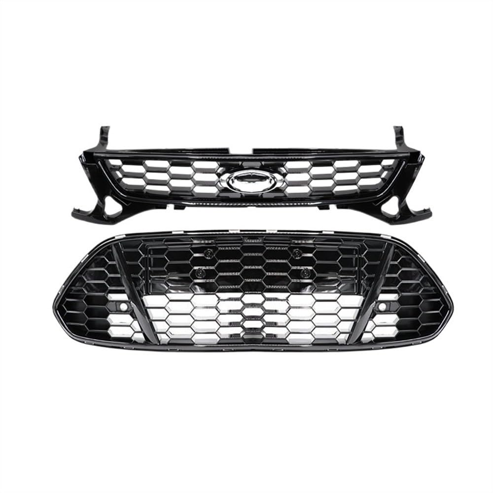 VNABIA Kompatibel Mit Ford Für Mondeo 2011 2012 2013 Für MK4 Auto Obere Untere Mitte Wabengitter Stoßfänger Kühlergrill Frontgrill Zierstreifen Abdeckung Kühlergrill Doppelsteg(Front and Lower) von VNABIA
