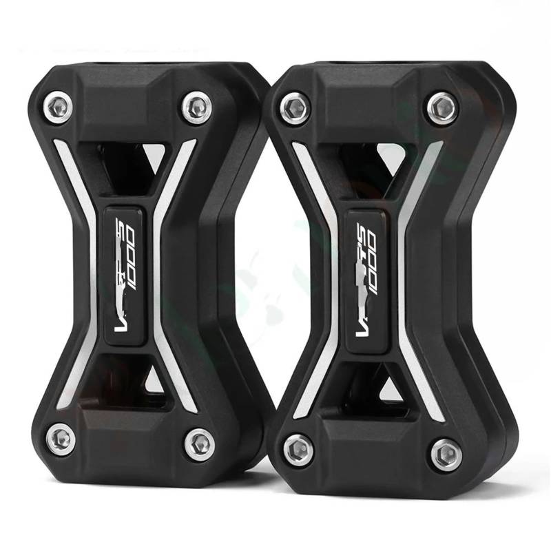 VNABIA Kompatibel Mit Für 650 1000 X300 2008-2022 Motorrad-Motorschutz-Stoßstangen-Dekorblock-Protektoren Zubehör Motorrad Schutzblock(Black2) von VNABIA