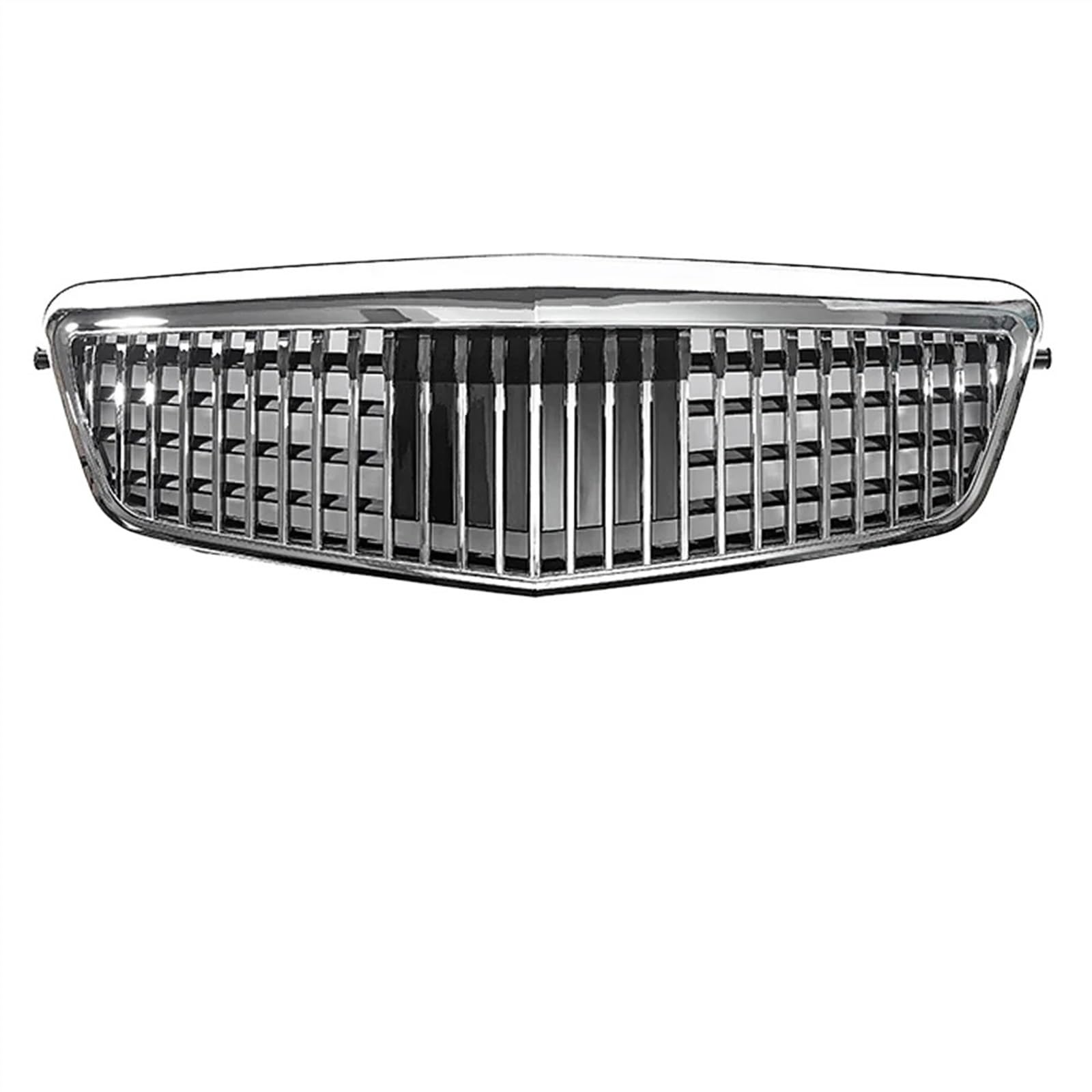 VNABIA Kompatibel Mit Für E-Klasse W212 E250 E300 E350 E500 2010 2011 2012 2013 Auto-Stoßstangengitter Fronteinlassgitter Frontkühlergrill Kühlergrill Doppelsteg(Silver,Maybach) von VNABIA