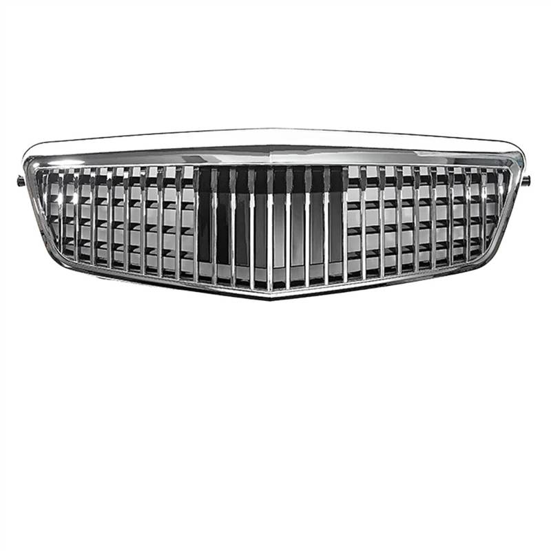 VNABIA Kompatibel Mit Für E-Klasse W212 E250 E300 E350 E500 2010 2011 2012 2013 Auto-Stoßstangengitter Fronteinlassgitter Frontkühlergrill Kühlergrill Doppelsteg(Silver,Maybach) von VNABIA