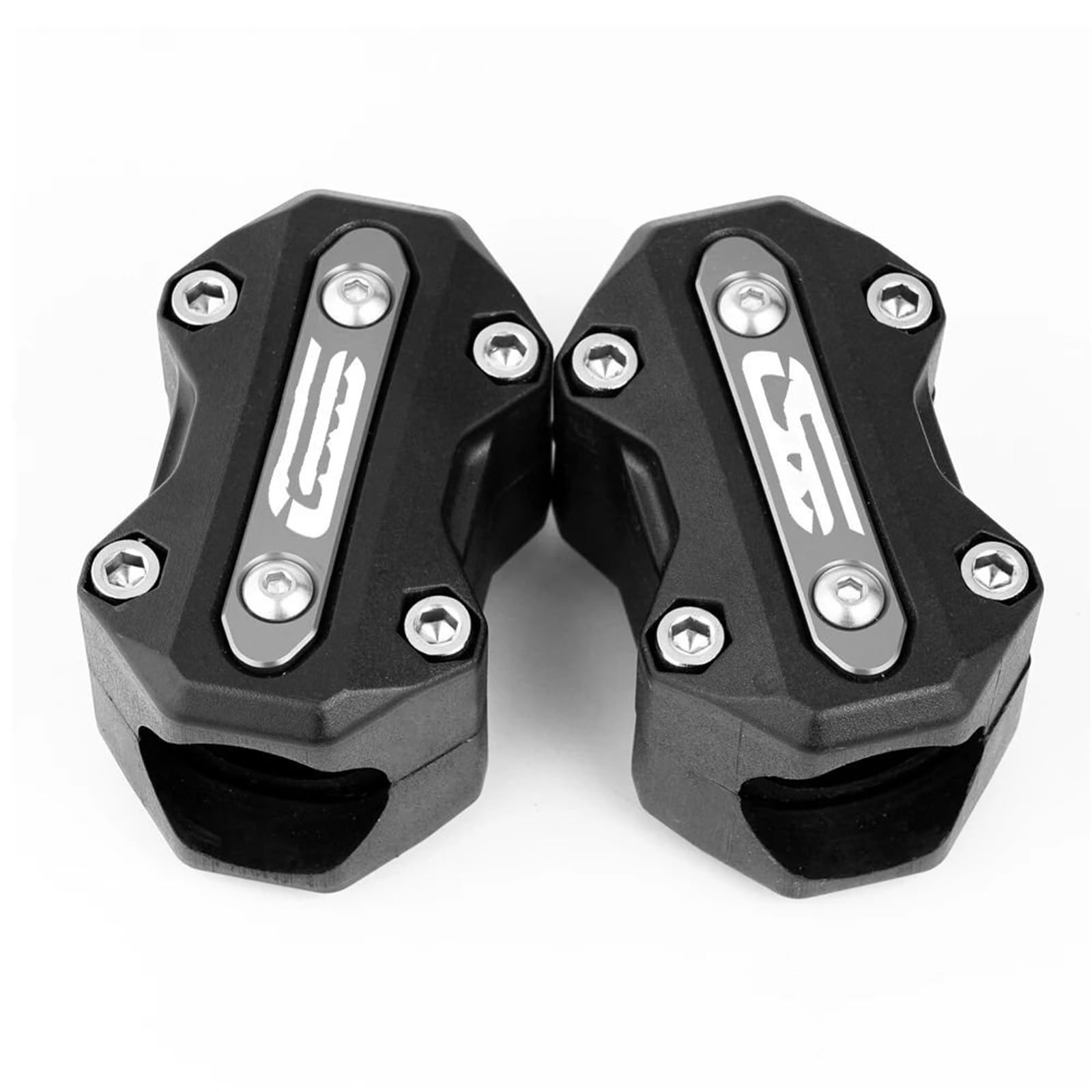 VNABIA Kompatibel Mit Für G310gs Für R1300gs Für F900gs Für F800gs Motorrad Motor Stoßstange Crash Schutz Protector Block Motorrad Schutzblock(Blocks-Grey) von VNABIA