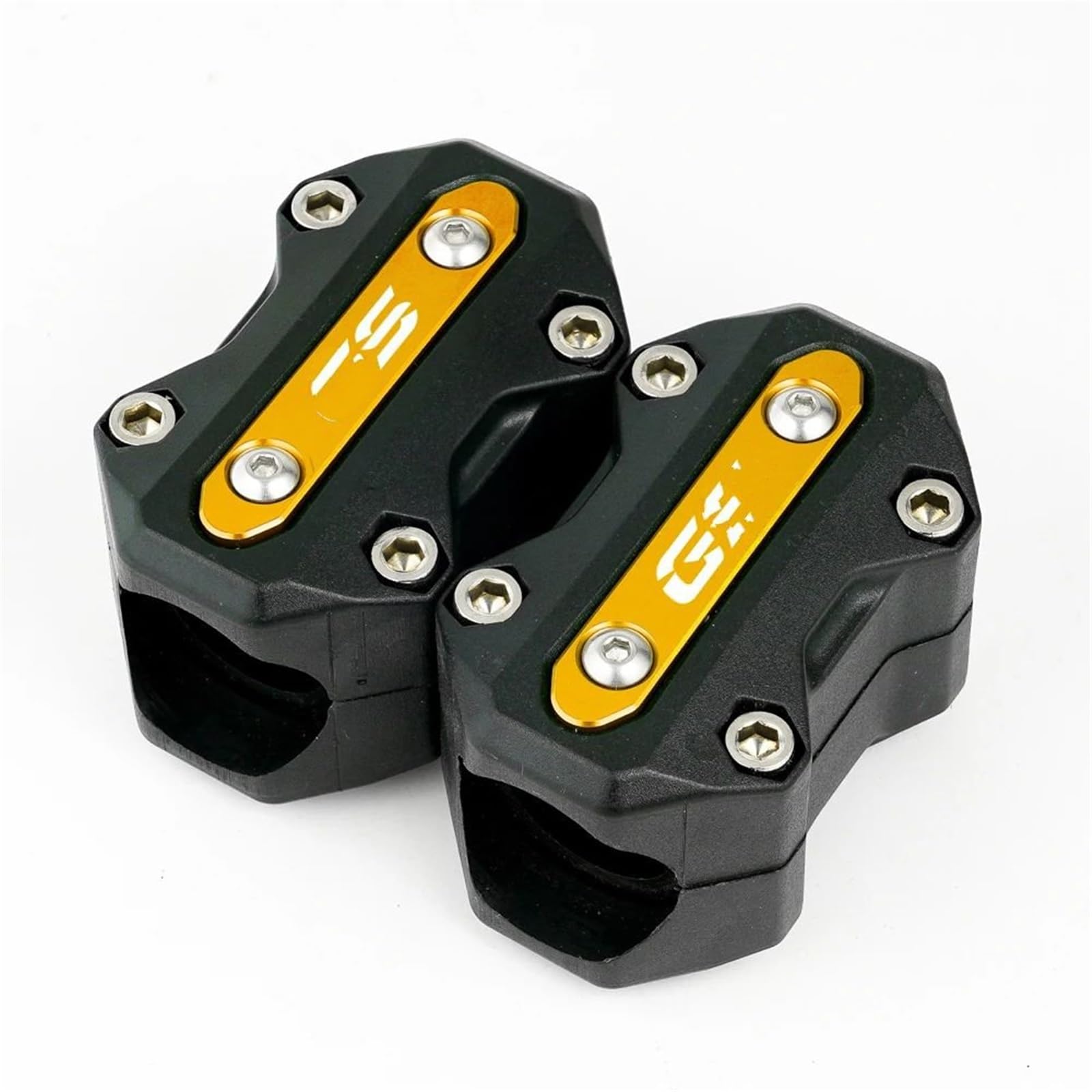 VNABIA Kompatibel Mit Für R1250GS Für R1200GS Für R1300GS Für G310GS Für F900GS Motorrad-Stoßstangenverkleidungsblock Motorschutzblock Motorrad Schutzblock(M-Yellow) von VNABIA