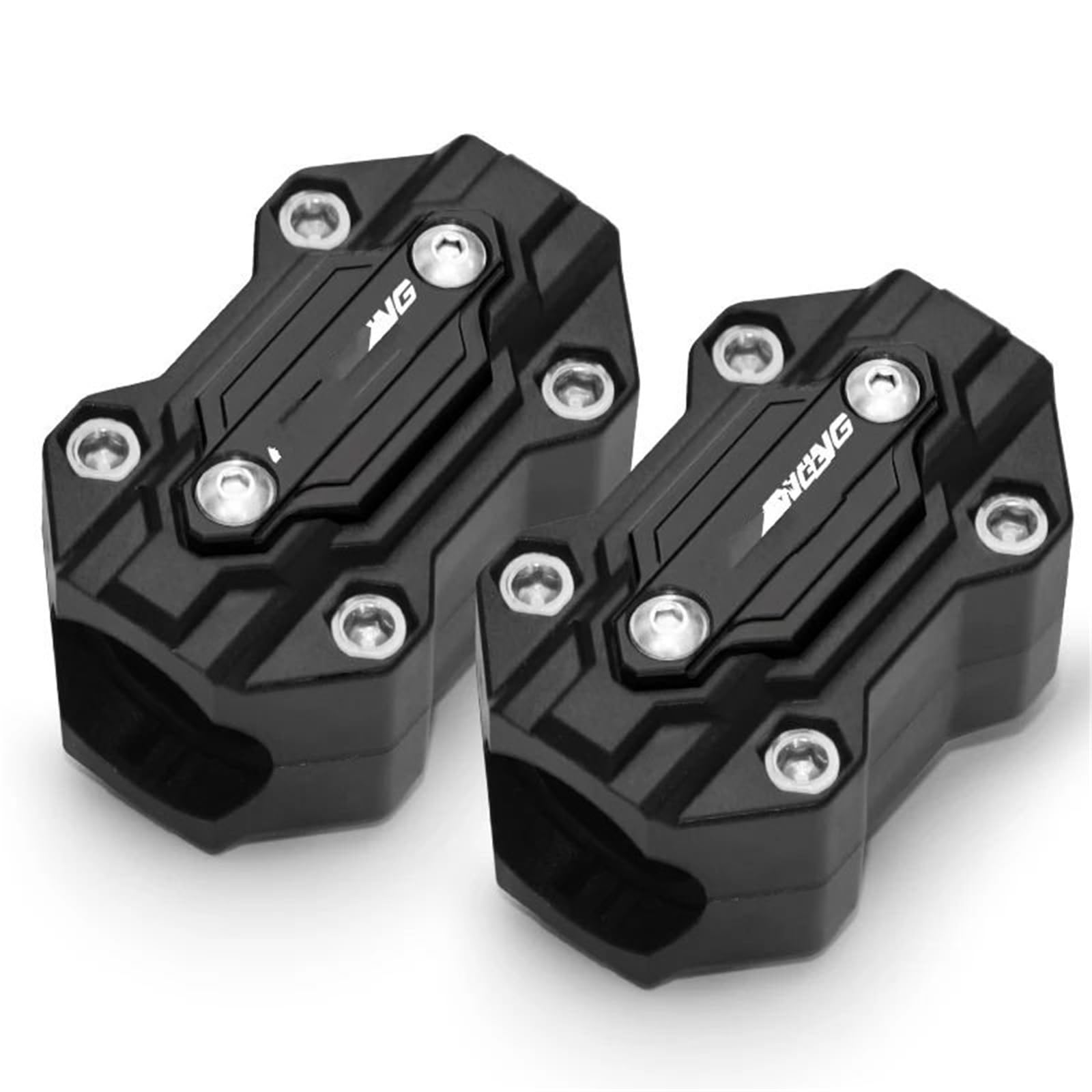 VNABIA Kompatibel Mit Goldwing Für GL1500 GL1800 2010-2023 Motorrad-Stoßstangenschutzblock Motorschutz Antikollisionszubehör Motorrad Schutzblock(Two Black) von VNABIA