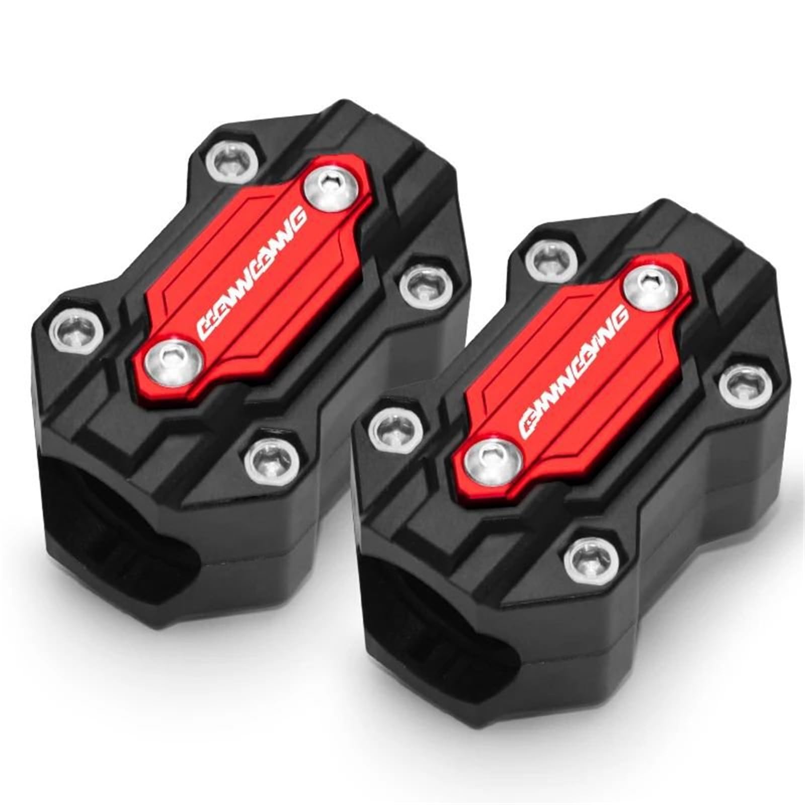 VNABIA Kompatibel Mit Goldwing Für GL1500 GL1800 2010-2023 Motorrad-Stoßstangenschutzblock Motorschutz Antikollisionszubehör Motorrad Schutzblock(Two red) von VNABIA