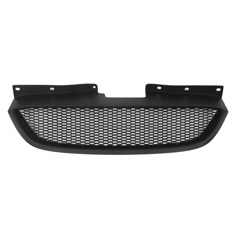 VNABIA Kompatibel Mit Hyundai Für Genesis Für Coupe 2008 2009 2010 2011 2012 Obere Stoßstangenhaube Mesh Grid Frontgrill Auto Frontkühlergrill Kühlergrill Doppelsteg(Matte Black) von VNABIA