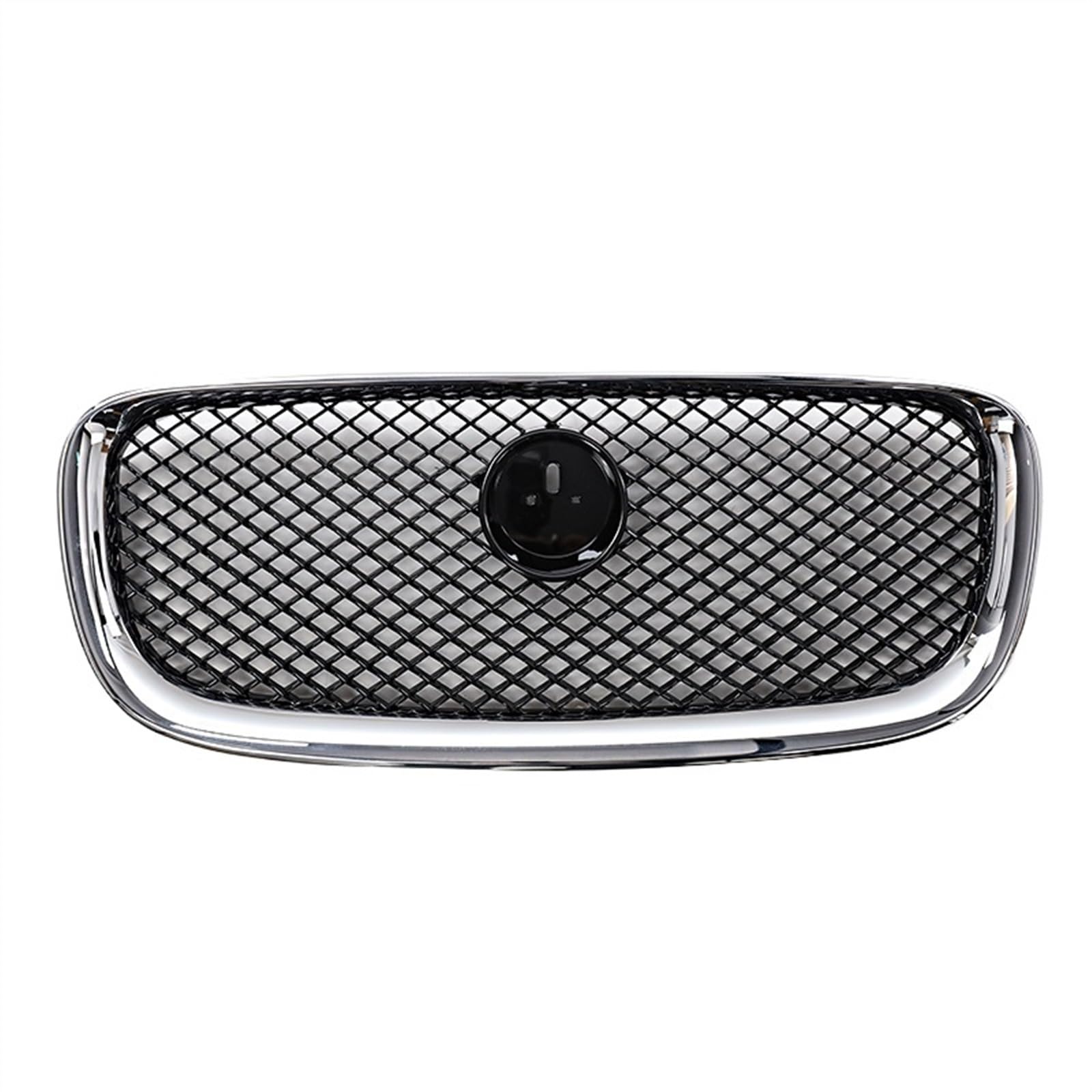 VNABIA Kompatibel Mit Jaguar Für XF 2013 2014 2015 Auto Frontstoßstange Oberer Zentralstrahlergrill Ersatz OEM: C2Z13175 C2Z13199 C2Z20498 Kühlergrill Doppelsteg(Black Silver) von VNABIA