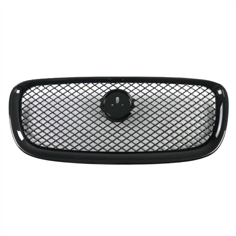 VNABIA Kompatibel Mit Jaguar Für XF 2013 2014 2015 Auto Frontstoßstange Oberer Zentralstrahlergrill Ersatz OEM: C2Z13175 C2Z13199 C2Z20498 Kühlergrill Doppelsteg(Gloss Black) von VNABIA
