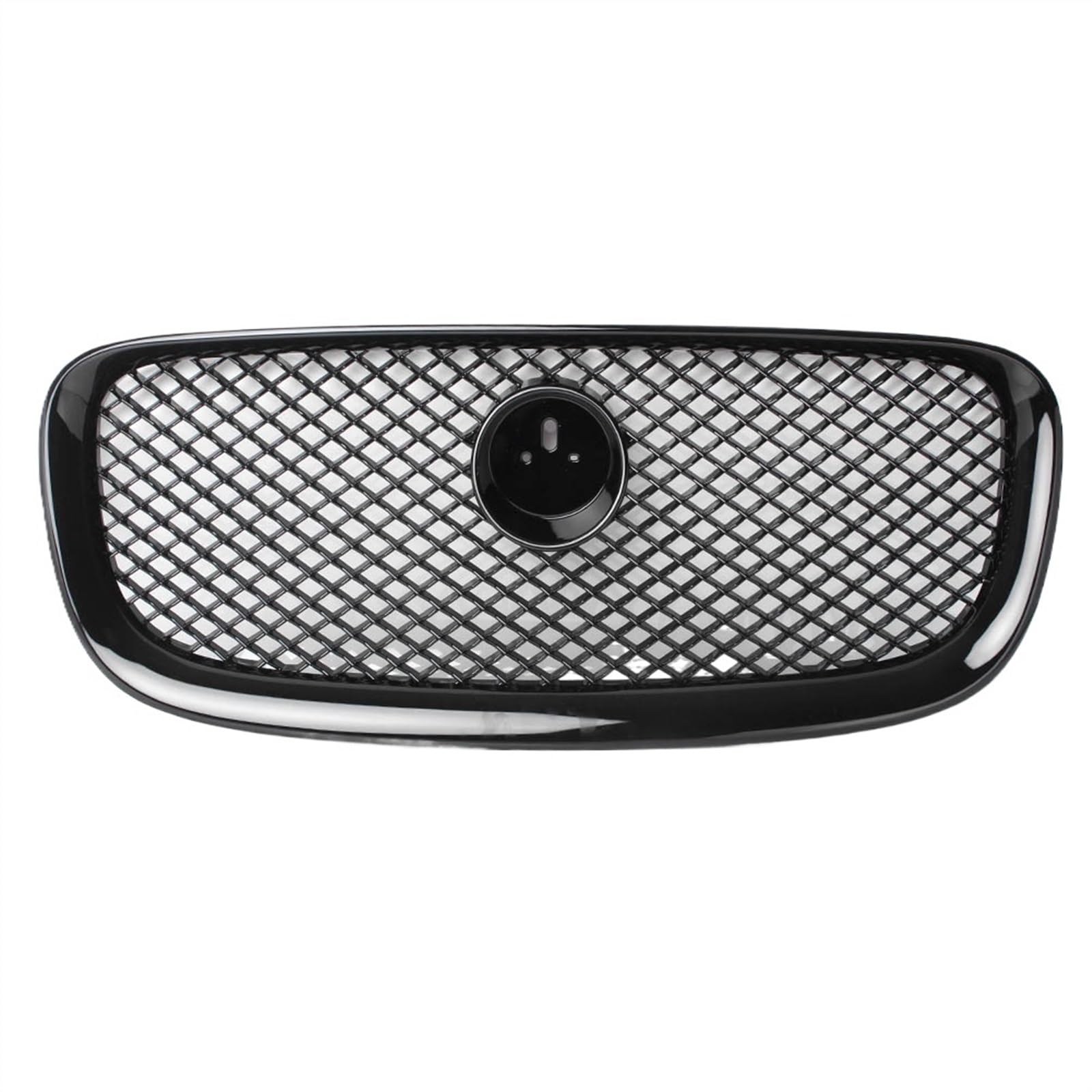 VNABIA Kompatibel Mit Jaguar Für XF XFR 2012 2013 2014 2015 Auto Front Oberer Kühlergrill Mesh Racing Grill Stoßstange Mesh Front Einlassgitter Ersatz Kühlergrill Doppelsteg(Black) von VNABIA