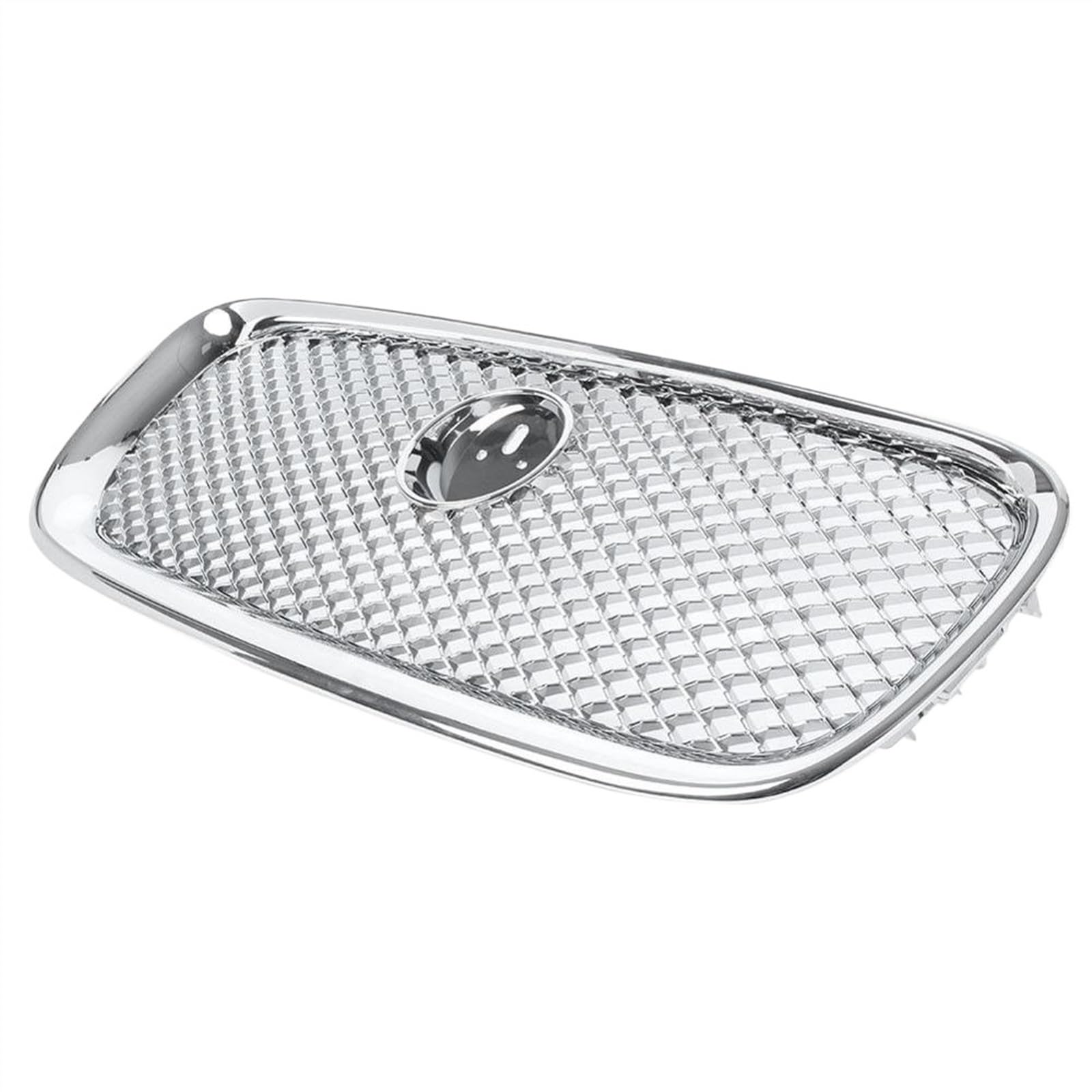 VNABIA Kompatibel Mit Jaguar Für XF XFR 2012 2013 2014 2015 Auto Front Oberer Kühlergrill Mesh Racing Grill Stoßstange Mesh Front Einlassgitter Ersatz Kühlergrill Doppelsteg(Silver) von VNABIA
