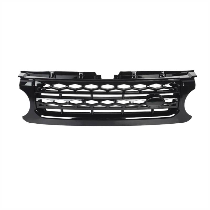 VNABIA Kompatibel Mit Land Für Rover Für Discovery LR4 2010 2011 2012 2013 Autozubehör Frontstoßstangengrill Mittelpanel Styling Oberer Grill Kühlergrill Doppelsteg(Black) von VNABIA