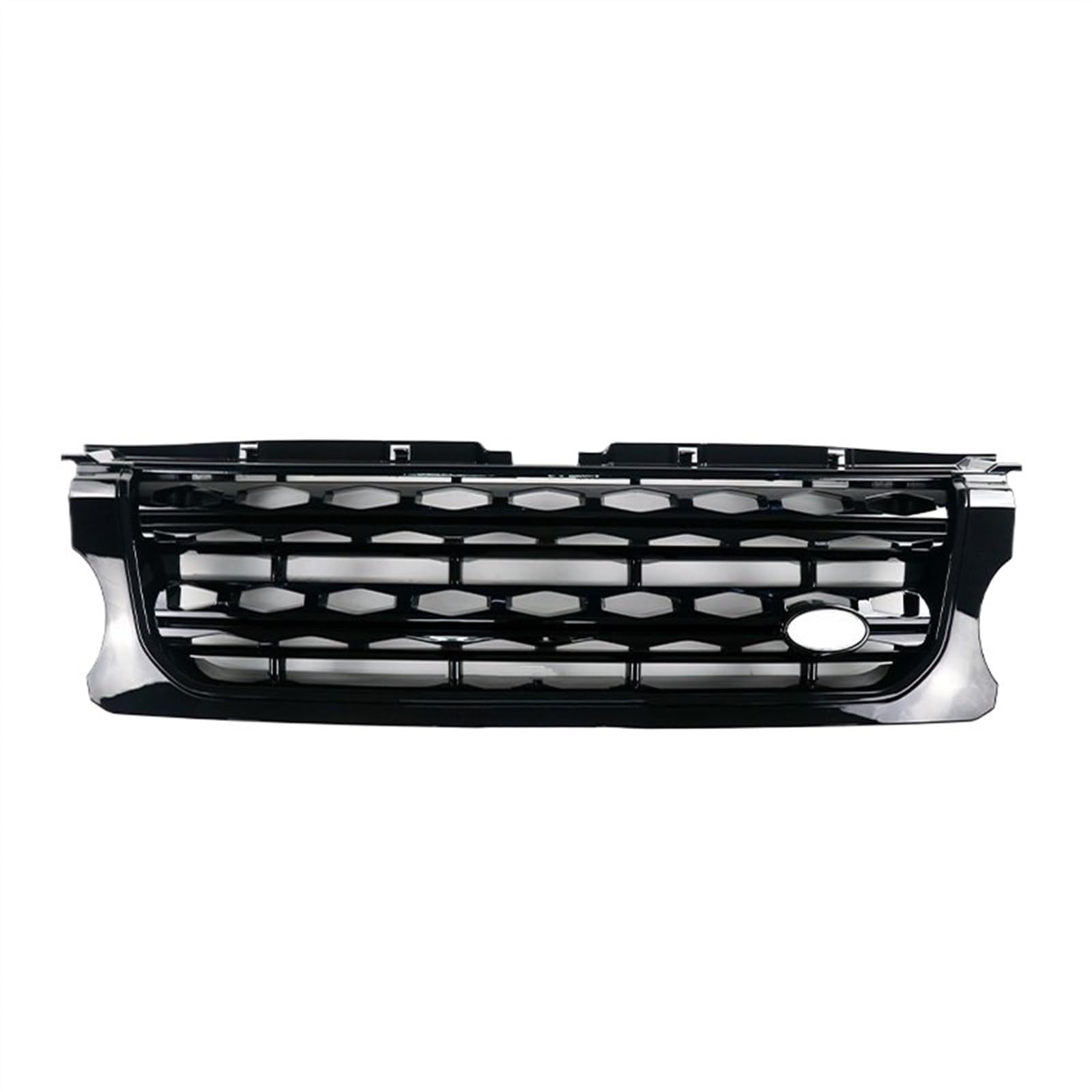 VNABIA Kompatibel Mit Land Für Rover Für Discovery LR4 L319 2014 2015 2016 Frontstoßstange Mittelteil Styling Oberer Renngrill Autozubehör Kühlergrill Doppelsteg(All Black) von VNABIA