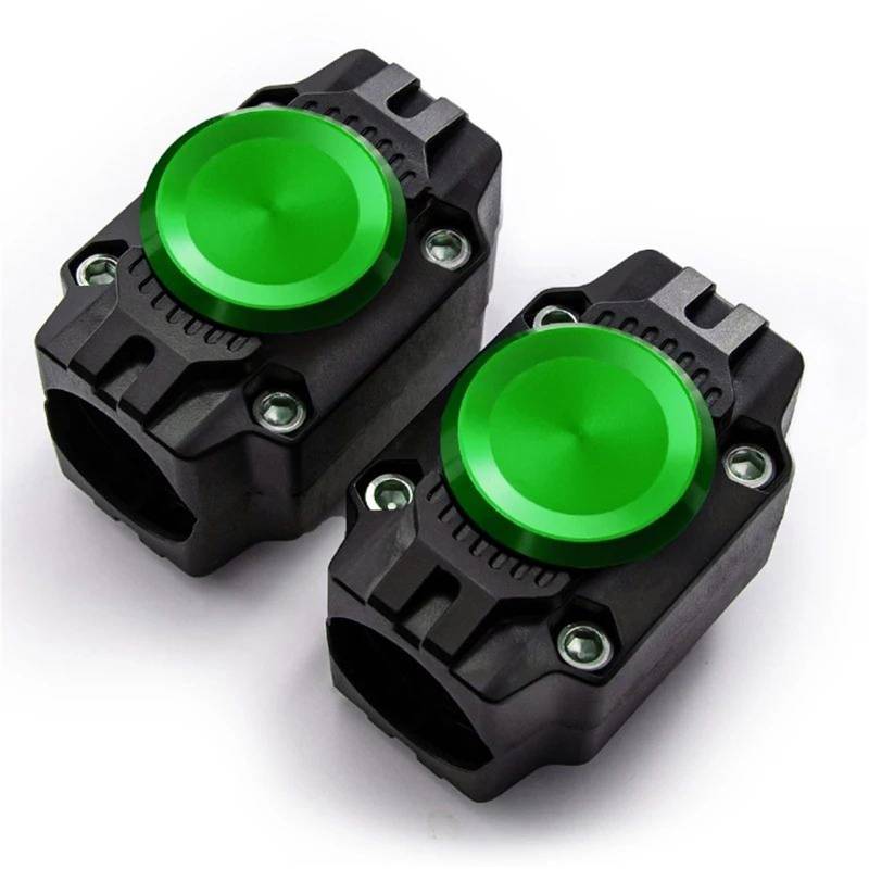 VNABIA Kompatibel Mit NC750X 2012 2013 2014 2015 2016 2017 2018 2019 2020 2021 2022 2023 Motorrad-Stoßstangenschutzblock Motorstoßstangen-Dekorblöcke Motorrad Schutzblock(Two Green) von VNABIA