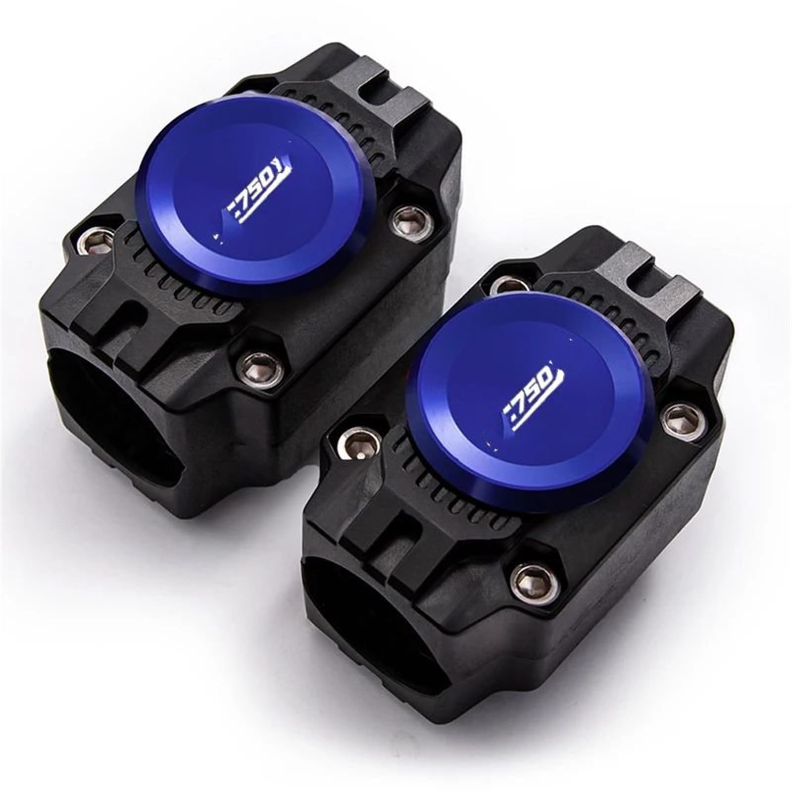 VNABIA Kompatibel Mit NC750x 2017 2018 2019 2020 2021 2022 2023 2024 Motorrad Motor Schutz Stoßstange Schutz Anti-kollision Block Zubehör Motorrad Schutzblock(Two Blue) von VNABIA