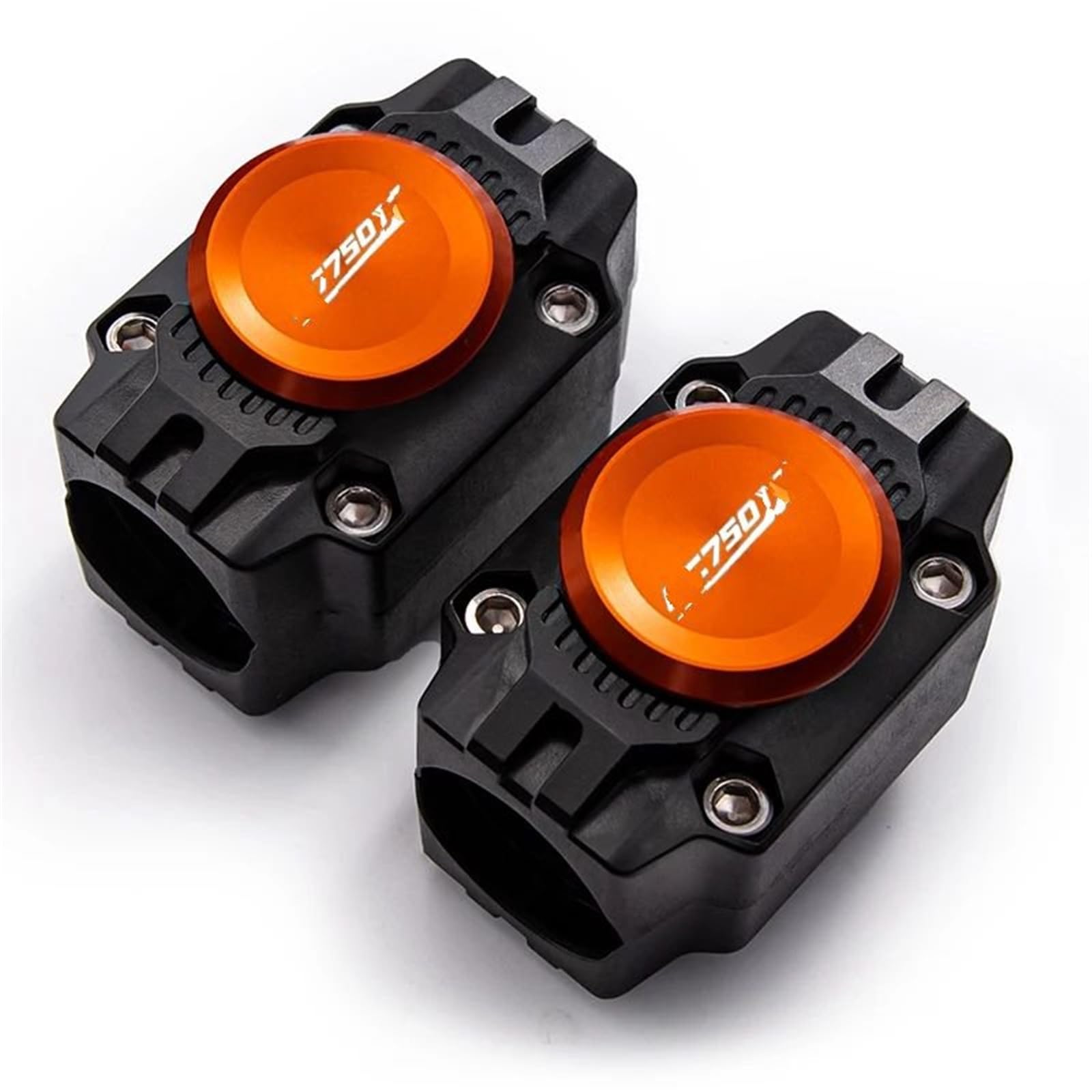 VNABIA Kompatibel Mit NC750x 2017 2018 2019 2020 2021 2022 2023 2024 Motorrad Motor Schutz Stoßstange Schutz Anti-kollision Block Zubehör Motorrad Schutzblock(Two orange) von VNABIA