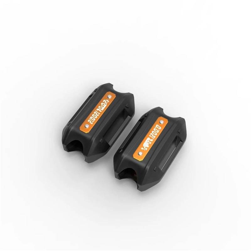 VNABIA Kompatibel Mit VFR1200X Für Crosstourer 2016-2023 Motorrad-Sturzbügel, Stoßstange, Motorschutz, Dekorativer Block, 25 Mm Motorrad Schutzblock(Orange) von VNABIA