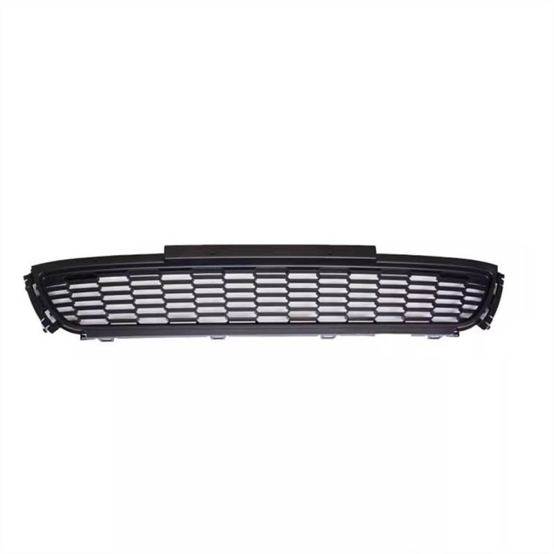 VNABIA Kompatibel Mit VW Für Polo 2011 2012 2013 Auto Front Center Stoßstangengrill Rennkühlergrill Abdeckung Dekorativer Heller Streifen Ersatz Kühlergrill Doppelsteg(Black) von VNABIA