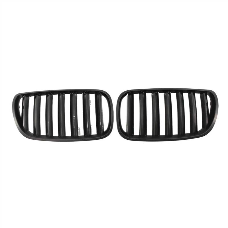 VNABIA Kompatibel Mit X3 E83 2007 2008 2009 2010 Schwarz Glänzend Auto-Frontnierengrill Haubengrill Auto-Frontstoßstangengrill Zubehör Kühlergrill Doppelsteg(Matte Black) von VNABIA