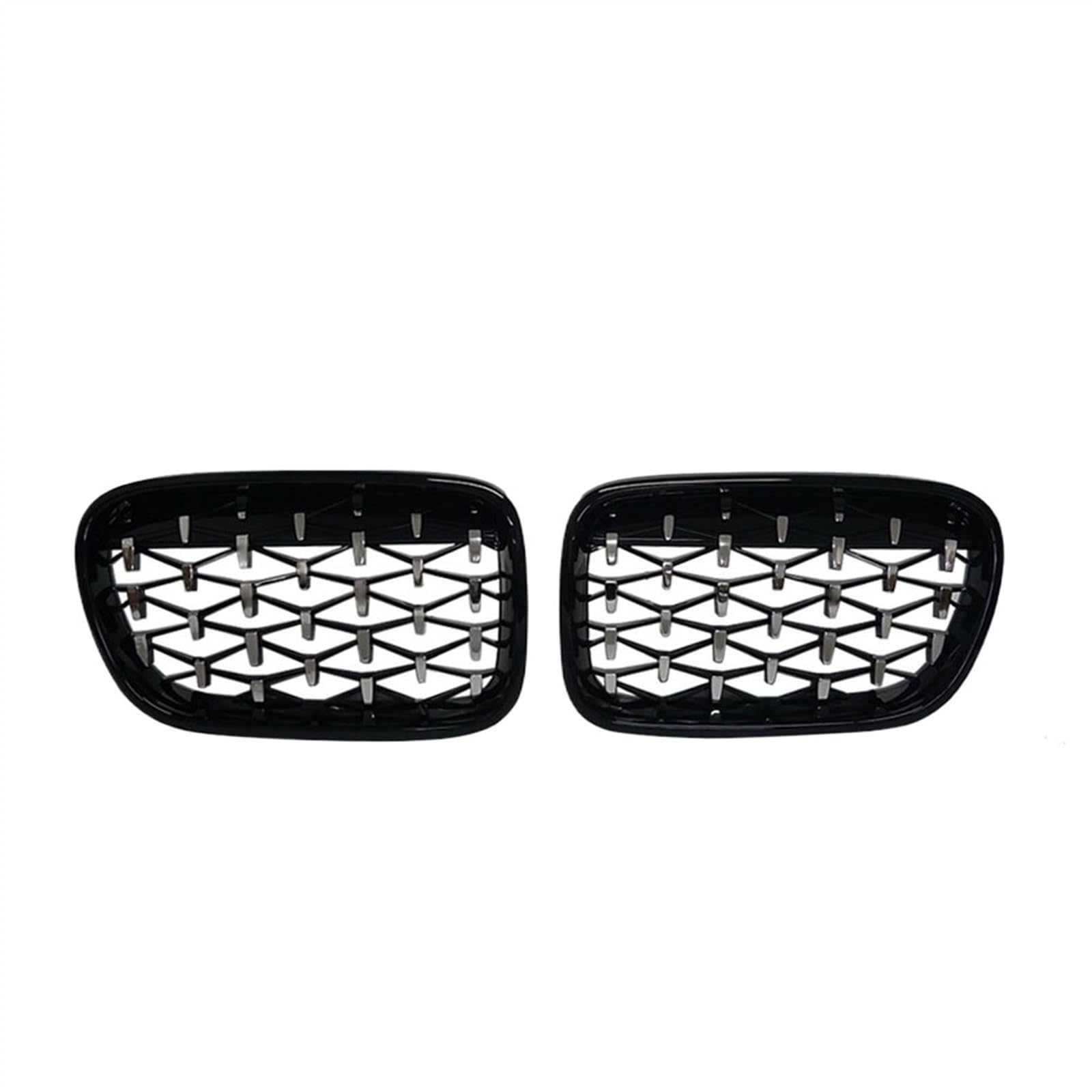 VNABIA Kompatibel Mit X3 F25 2010 2011 2012 2013 Auto Front Niere Stoßstange Kühlergrill OEM: 51712297589 51117210725 51712297590 51117210726 Kühlergrill Doppelsteg(Black and Silver) von VNABIA