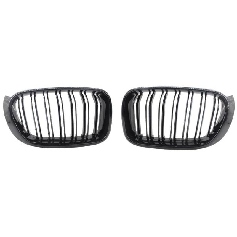 VNABIA Kompatibel Mit X3 F25 X4 F26 Facelift 2014 2015 2016 2017 Frontgrill Zierstreifen Abdeckung Auto Frontstoßstangengrill Frontkühlergrill Kühlergrill Doppelsteg von VNABIA