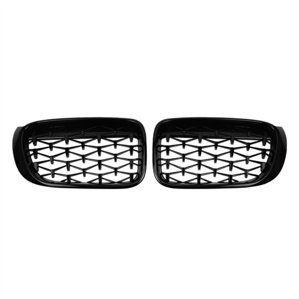 VNABIA Kompatibel Mit X3 X4 F25 F26 2014 2015 2016 2017 Auto Frontstoßstange Rennkühler Nierengitter Frontgrill Zierstreifen Abdeckung Kühlergrill Doppelsteg(Black) von VNABIA